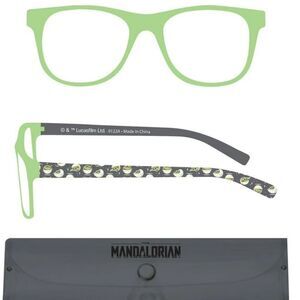 Best Brands Star Wars Mandalorain Blue Light Glasses & Case